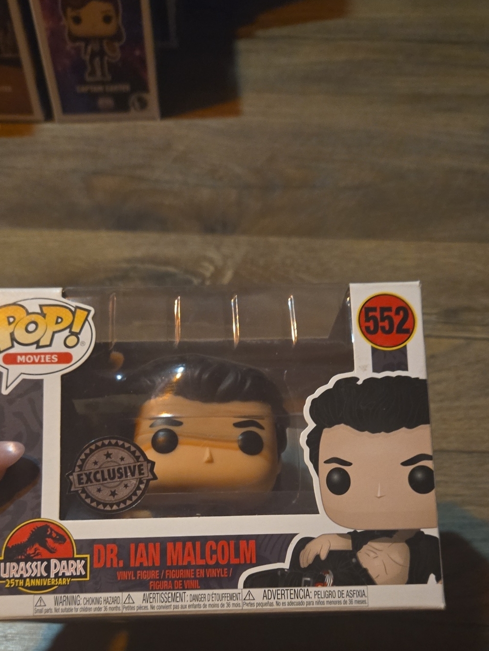 Funko Dr. Ian Malcolm Vinyl Figure - Black Hair, Tan Face